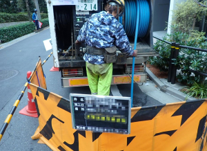 現地で作業開始(休憩1.5時間)